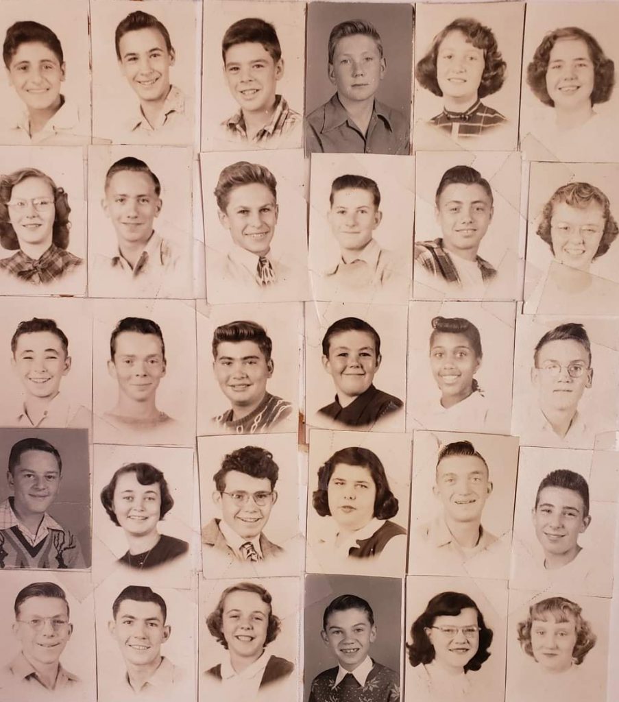 1950s yearbook images of students