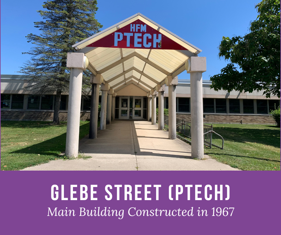 Glebe Street "PTECH" main building constructed in 1967