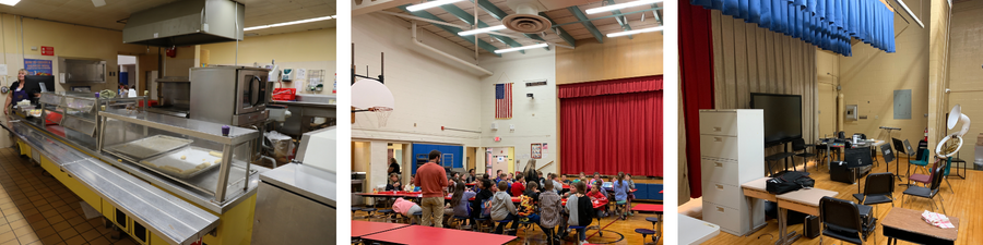 inside Warren school cafeteria